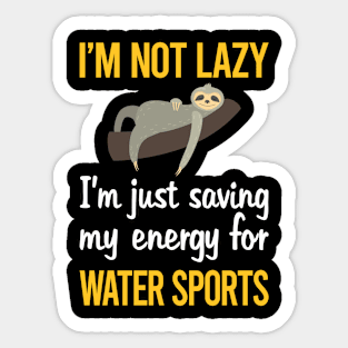 Saving Energy For Water Sports Sticker